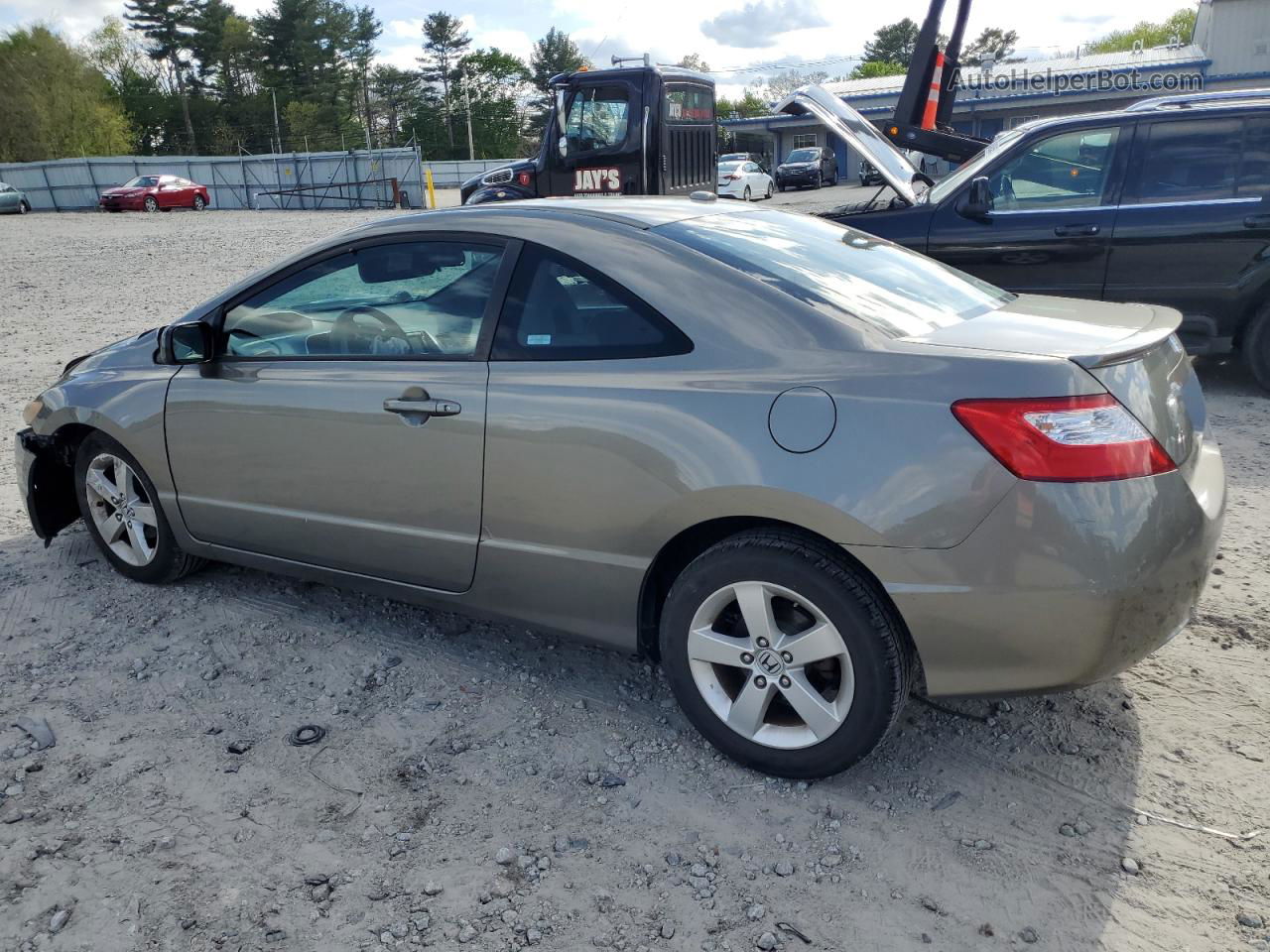 2008 Honda Civic Ex Gray vin: 2HGFG12818H517184