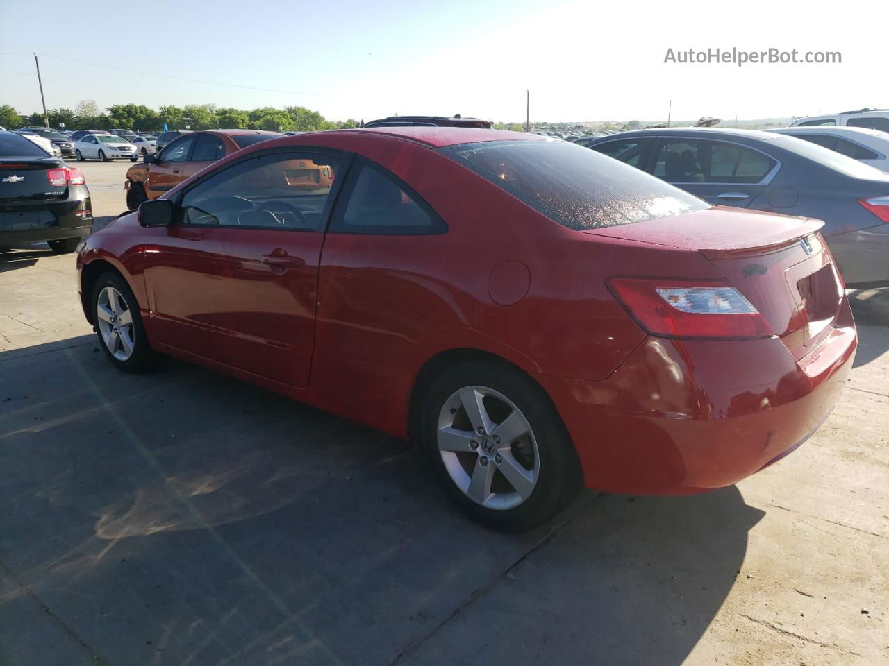 2008 Honda Civic Ex Red vin: 2HGFG12818H541307