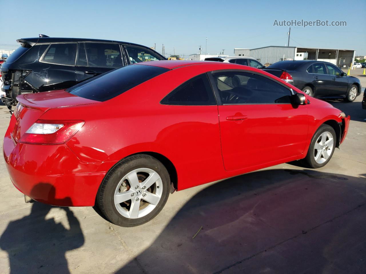 2008 Honda Civic Ex Red vin: 2HGFG12818H541307