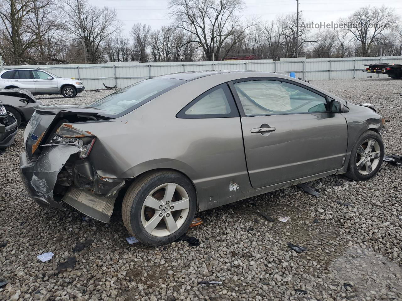 2008 Honda Civic Ex Gray vin: 2HGFG12818H569186