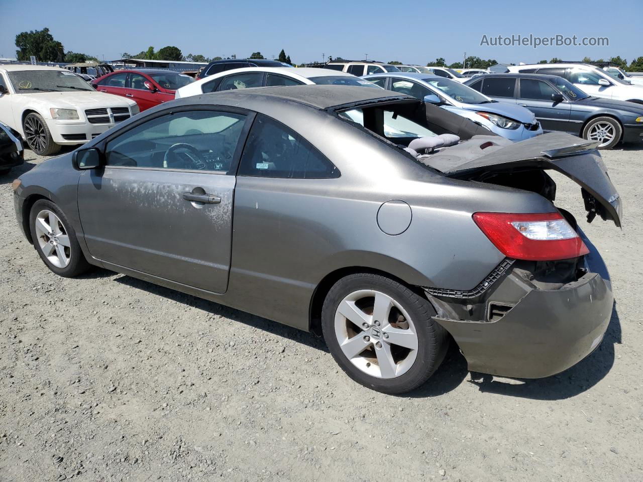 2006 Honda Civic Ex Gray vin: 2HGFG12826H542172