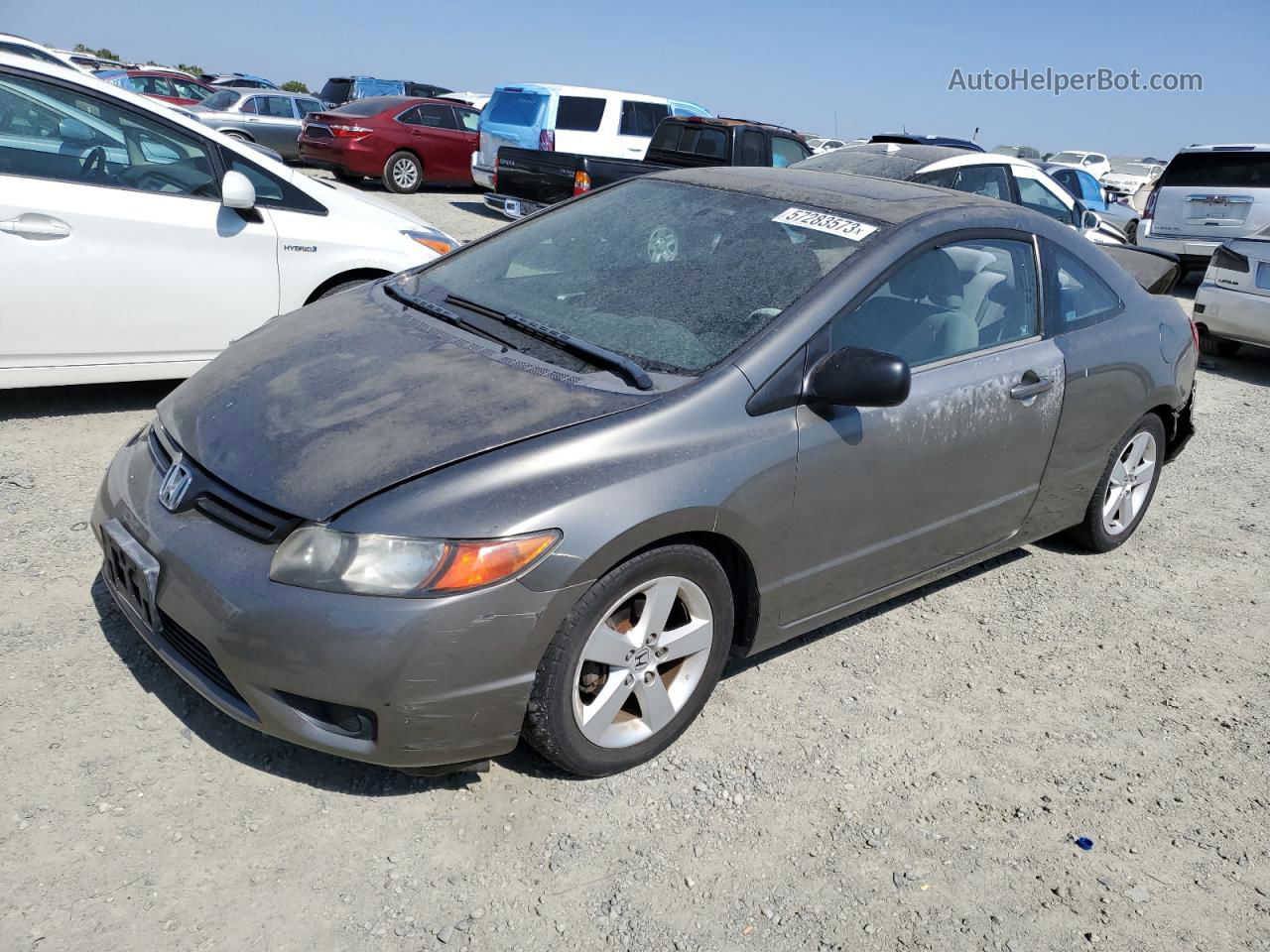 2006 Honda Civic Ex Gray vin: 2HGFG12826H542172