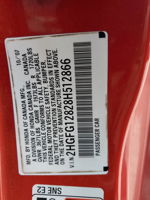 2008 Honda Civic Ex Red vin: 2HGFG12828H512866