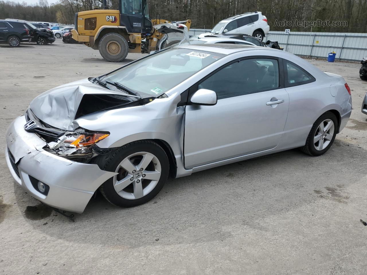 2008 Honda Civic Ex Silver vin: 2HGFG12828H519140