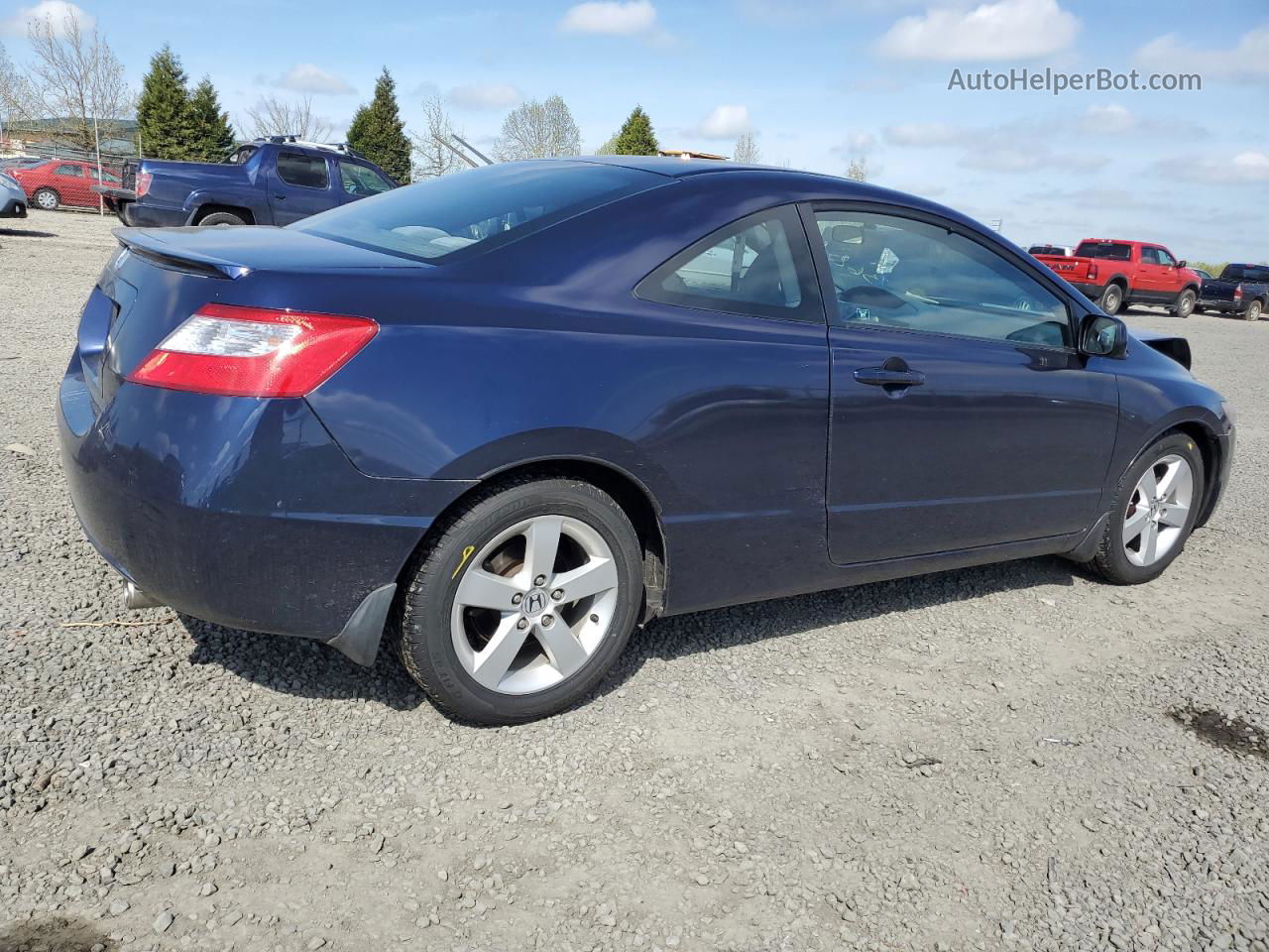 2008 Honda Civic Ex Blue vin: 2HGFG12838H541938