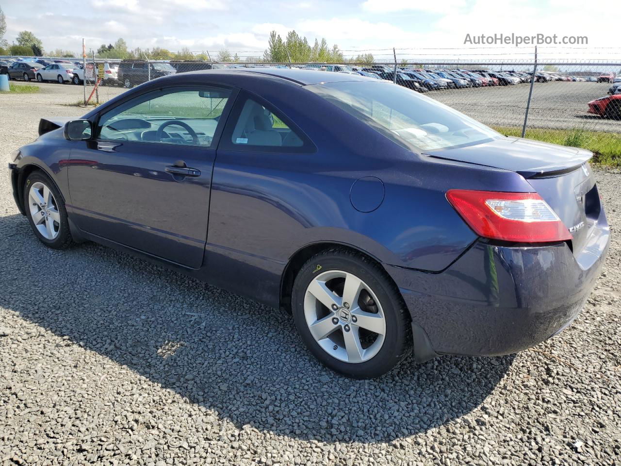 2008 Honda Civic Ex Blue vin: 2HGFG12838H541938