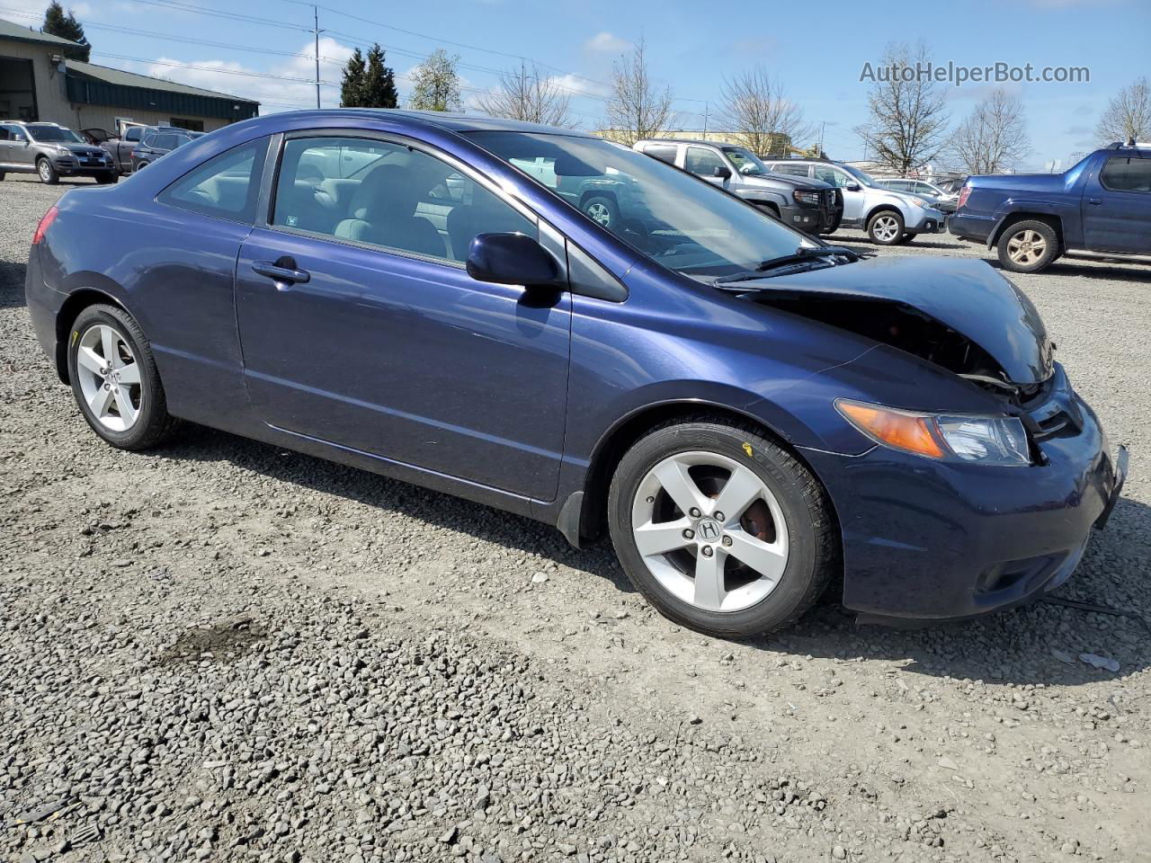 2008 Honda Civic Ex Blue vin: 2HGFG12838H541938