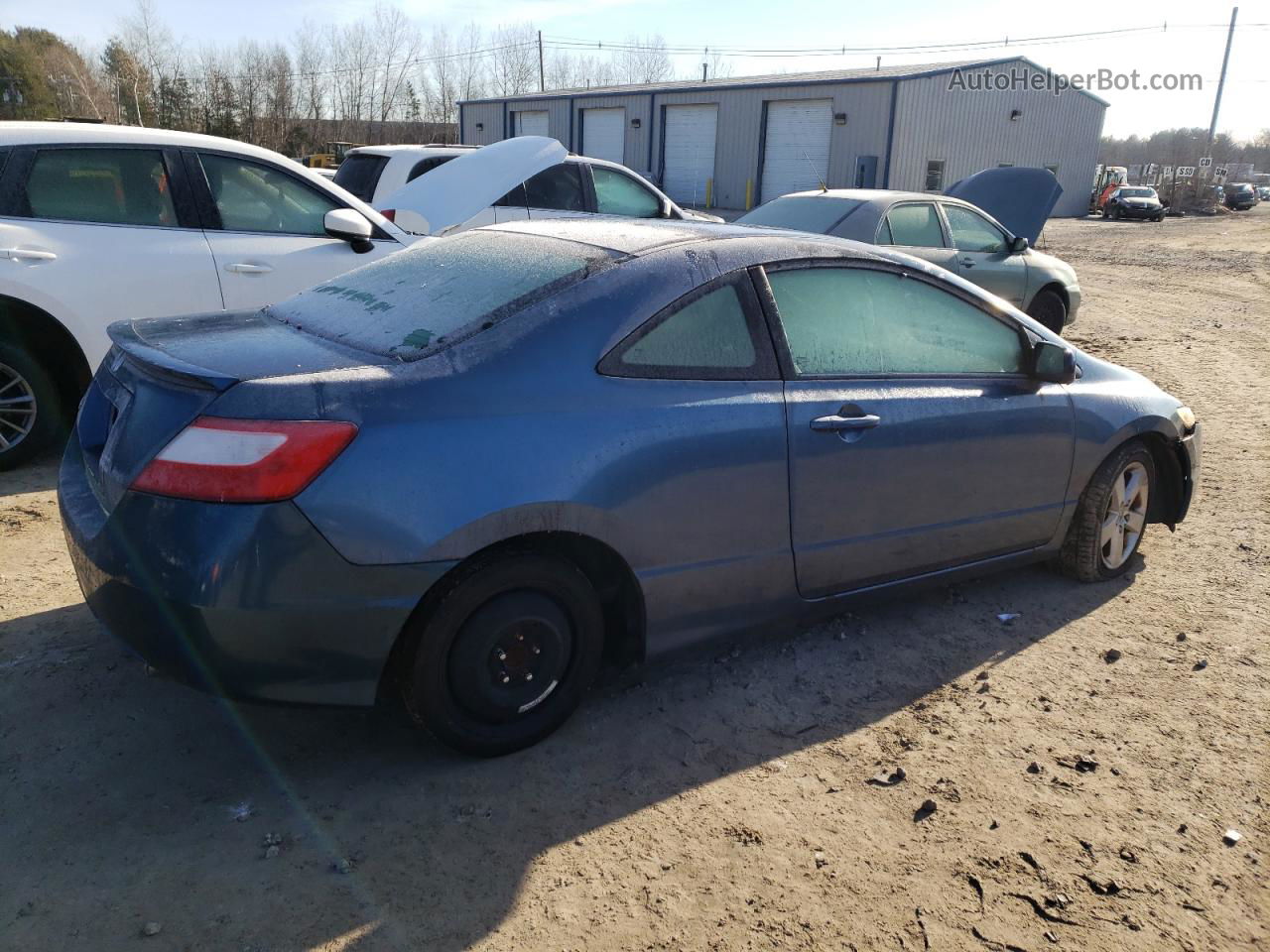 2008 Honda Civic Ex Синий vin: 2HGFG12838H546301