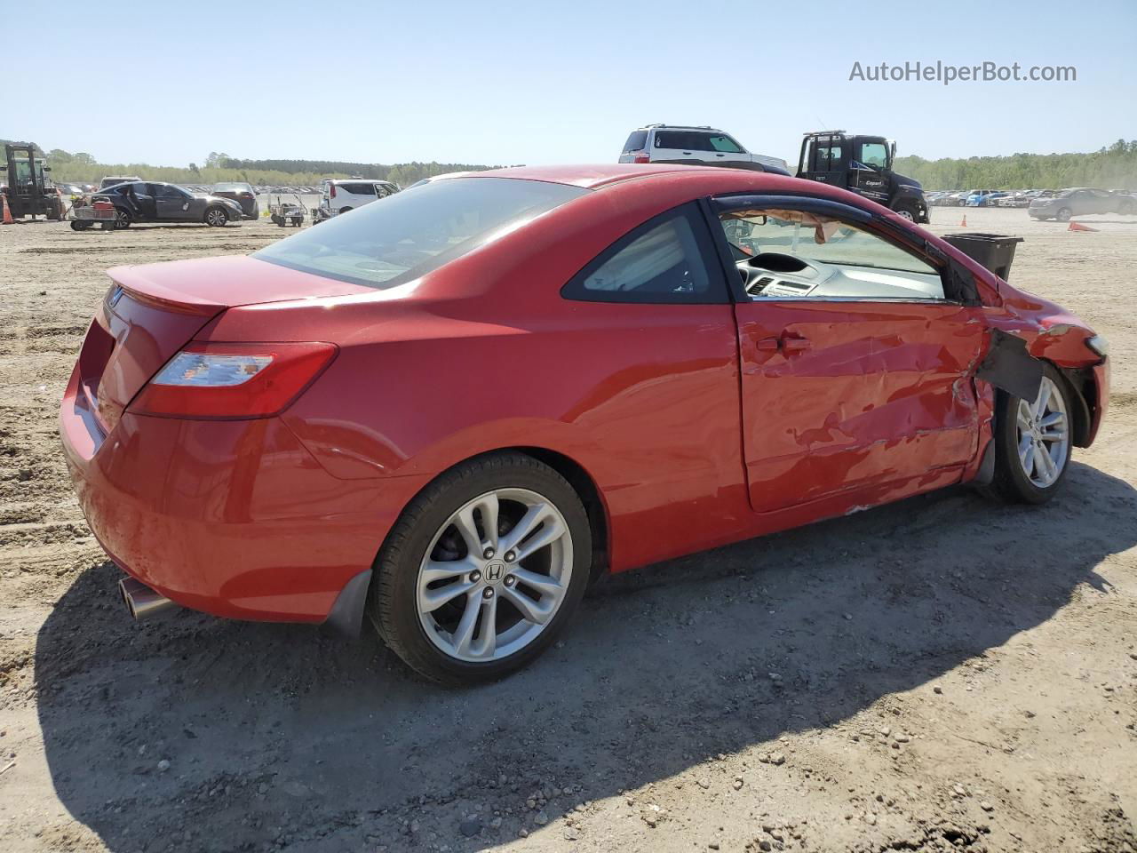 2006 Honda Civic Ex Red vin: 2HGFG12846H533893