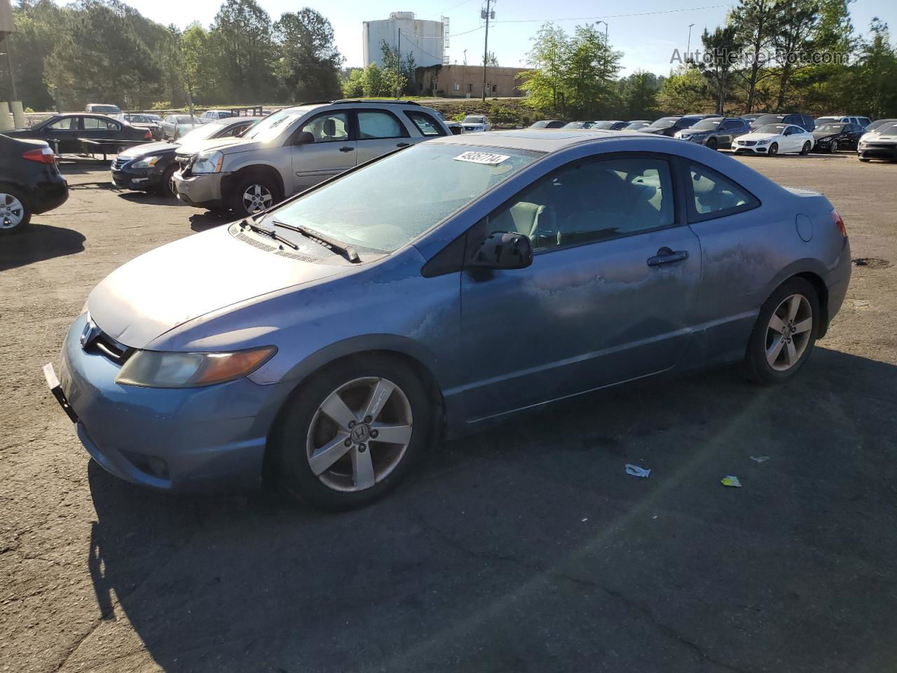 2008 Honda Civic Ex Blue vin: 2HGFG12848H520645