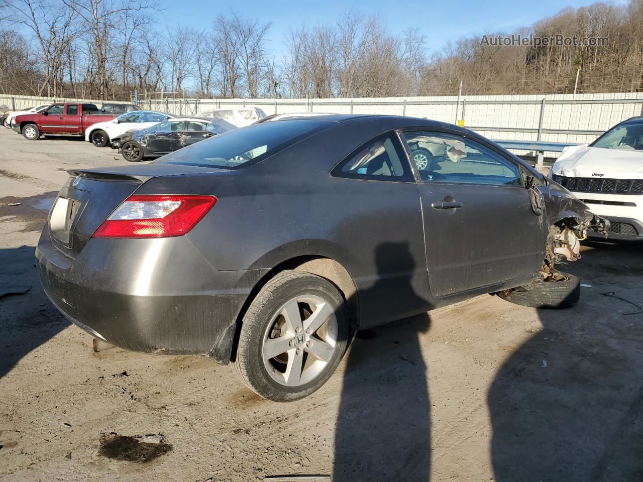 2008 Honda Civic Ex Gray vin: 2HGFG12848H531063