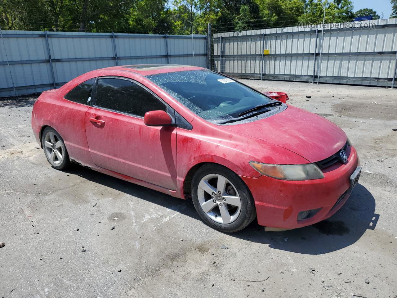 2008 Honda Civic Ex Red vin: 2HGFG12848H550356