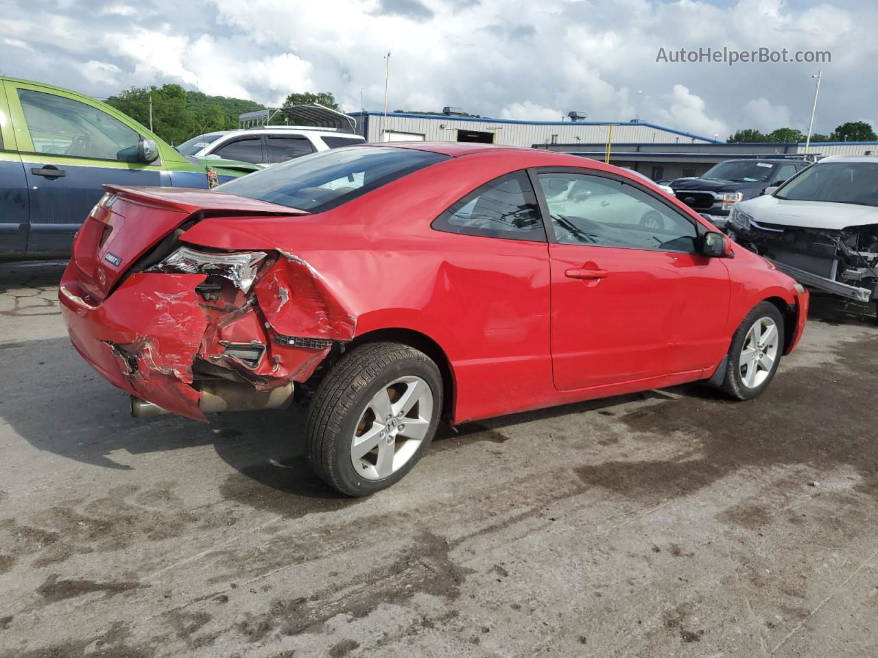 2008 Honda Civic Ex Red vin: 2HGFG12858H564167