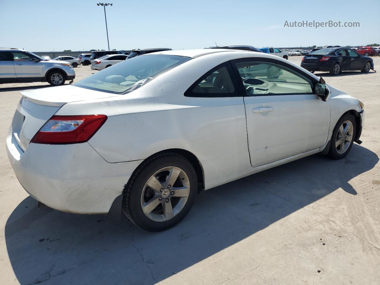 2008 Honda Civic Ex White vin: 2HGFG12868H571242