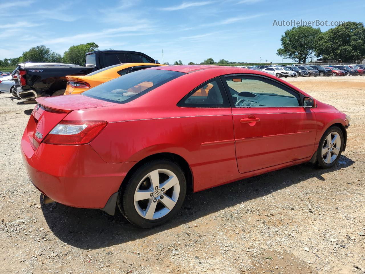 2008 Honda Civic Ex Red vin: 2HGFG12878H511986