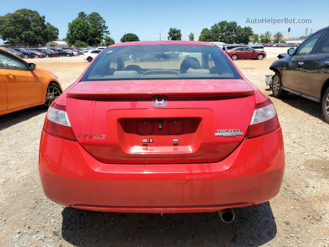 2008 Honda Civic Ex Red vin: 2HGFG12878H511986