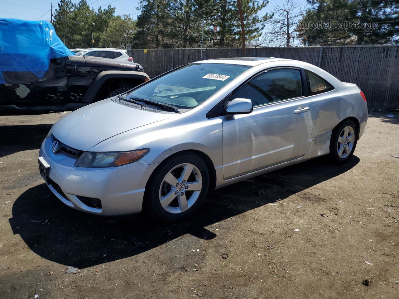 2008 Honda Civic Ex Gray vin: 2HGFG12878H539707