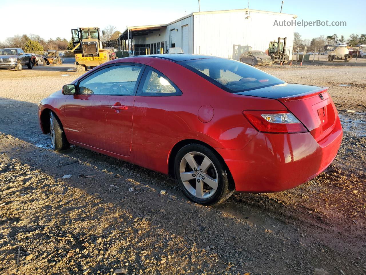 2008 Honda Civic Ex Red vin: 2HGFG12878H572397