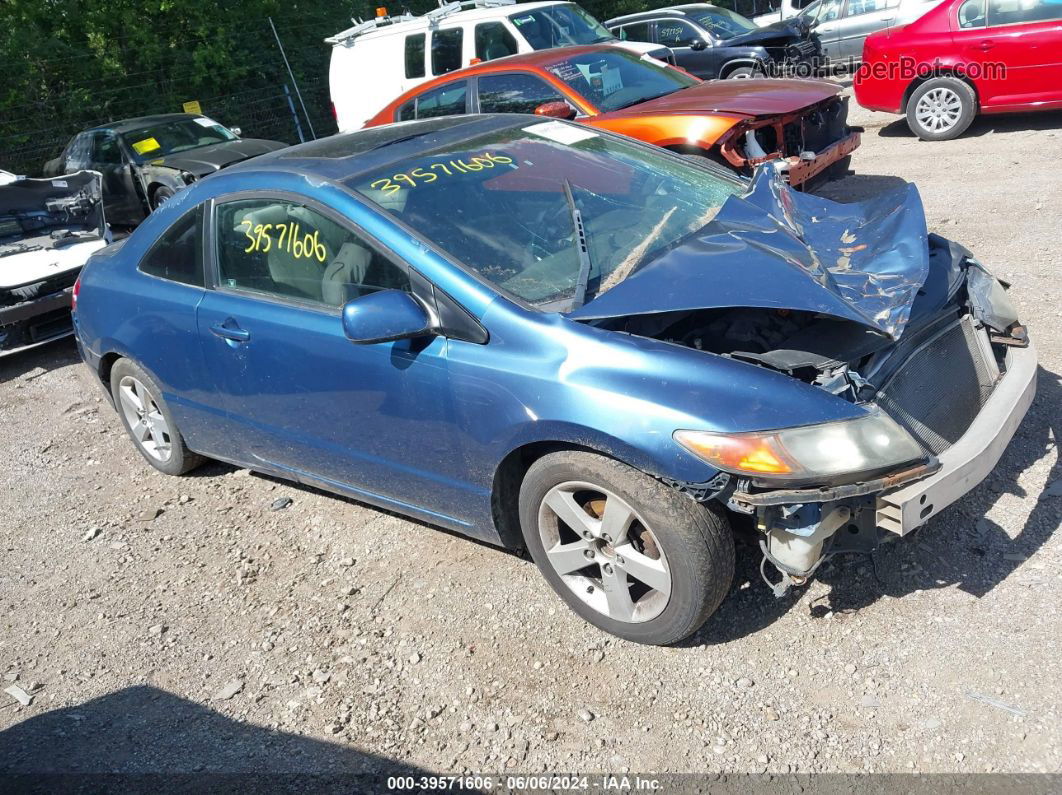 2008 Honda Civic Ex Blue vin: 2HGFG12888H502729