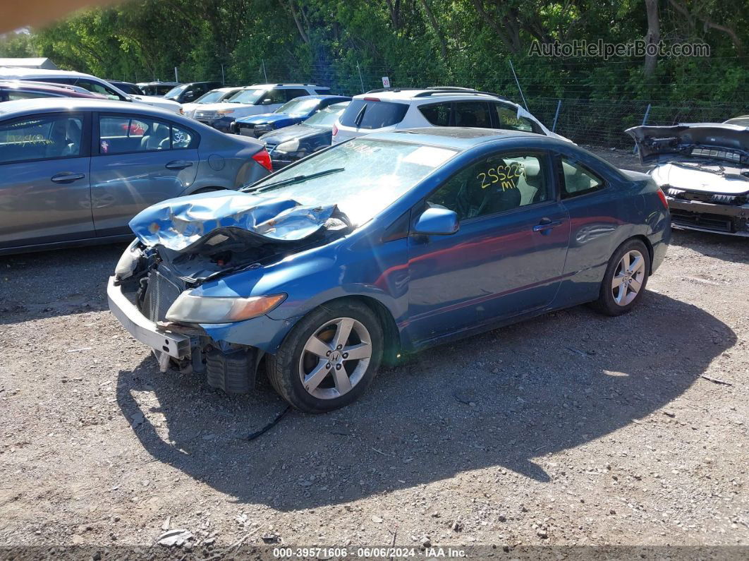 2008 Honda Civic Ex Blue vin: 2HGFG12888H502729