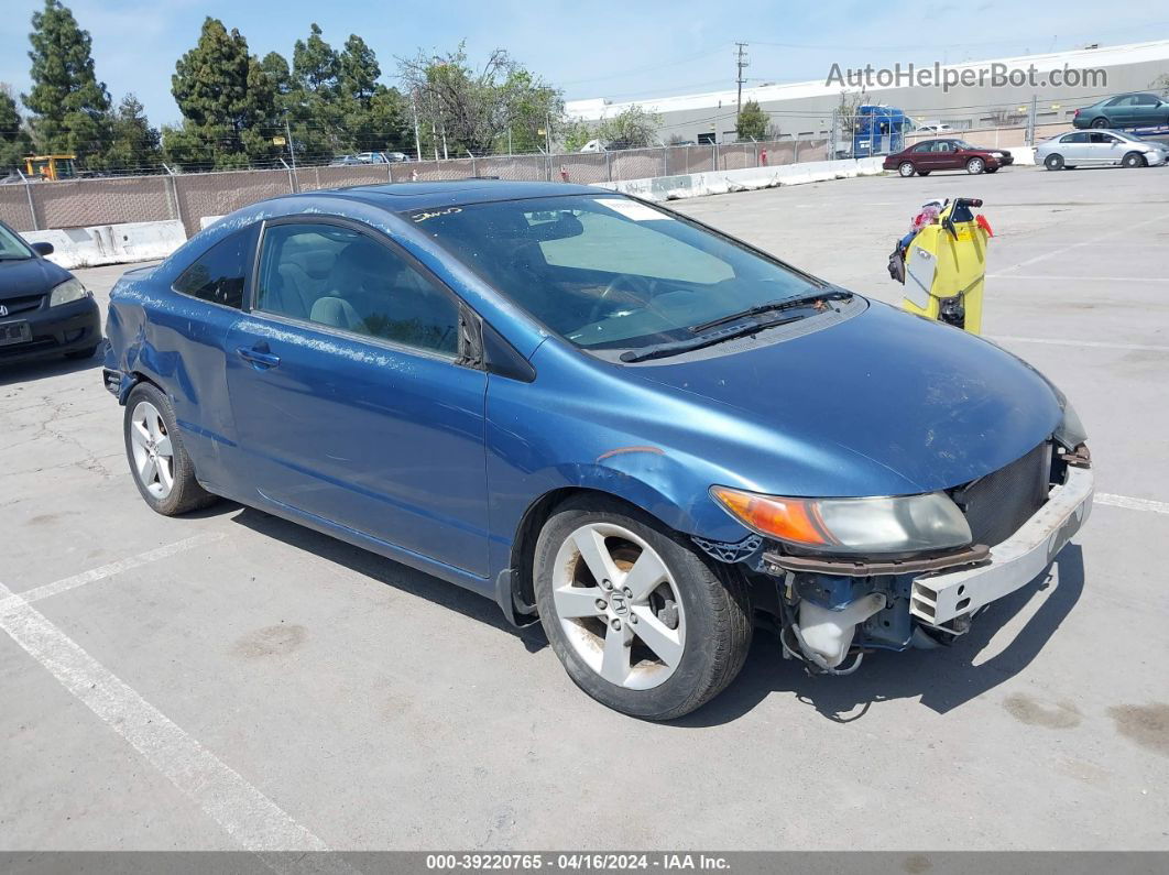 2008 Honda Civic Ex Синий vin: 2HGFG12888H555916