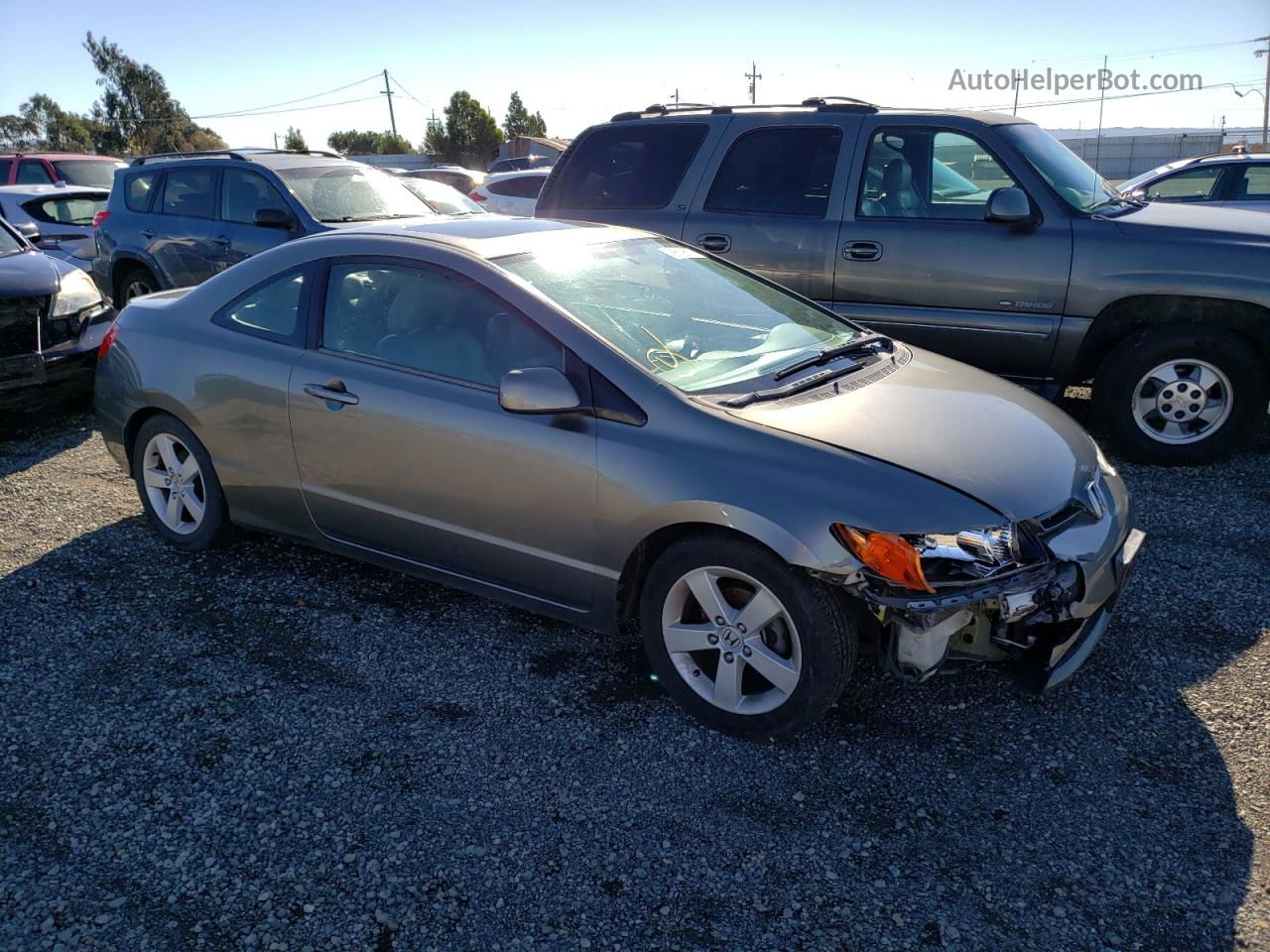 2006 Honda Civic Ex Gray vin: 2HGFG12896H549751