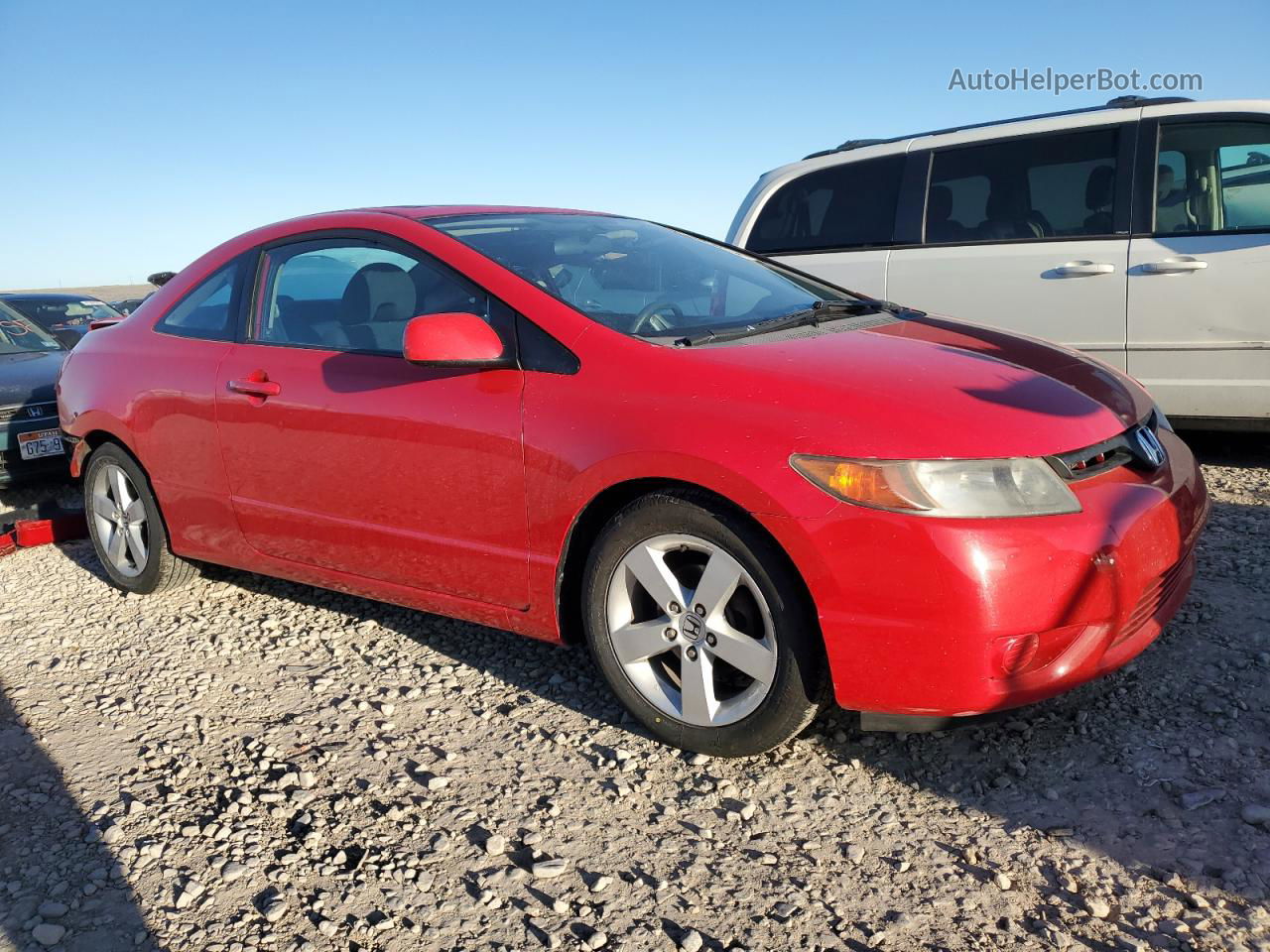 2008 Honda Civic Ex Red vin: 2HGFG128X8H537515