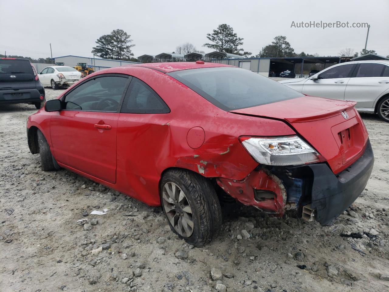 2008 Honda Civic Exl Red vin: 2HGFG12908H557877