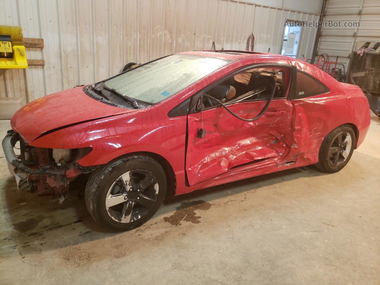 2008 Honda Civic Exl Red vin: 2HGFG12948H556876