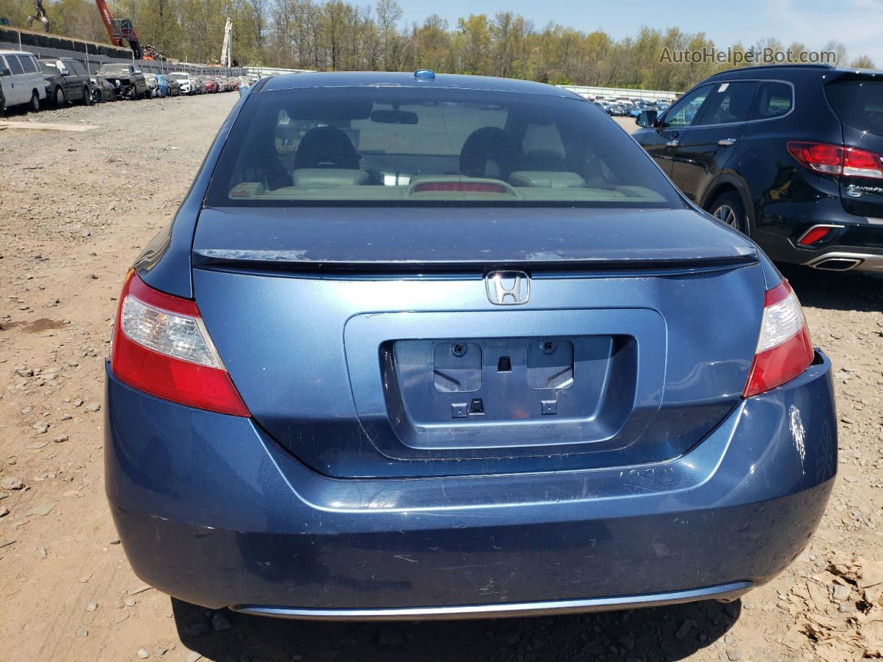 2008 Honda Civic Exl Blue vin: 2HGFG12988H571848