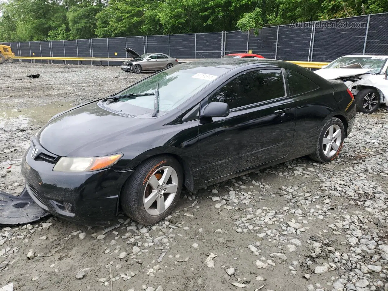 2008 Honda Civic Exl Black vin: 2HGFG12998H555741