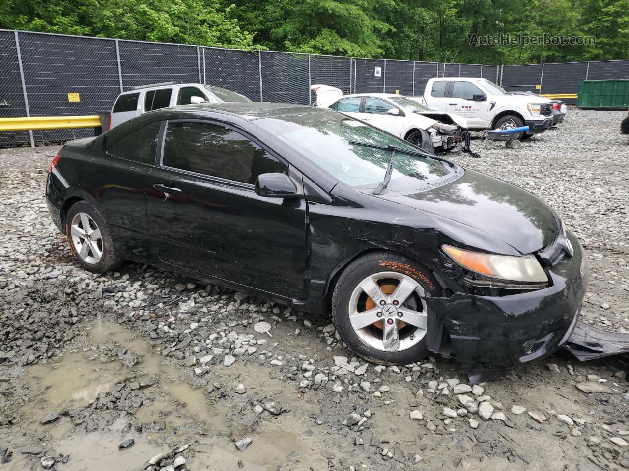 2008 Honda Civic Exl Black vin: 2HGFG12998H555741