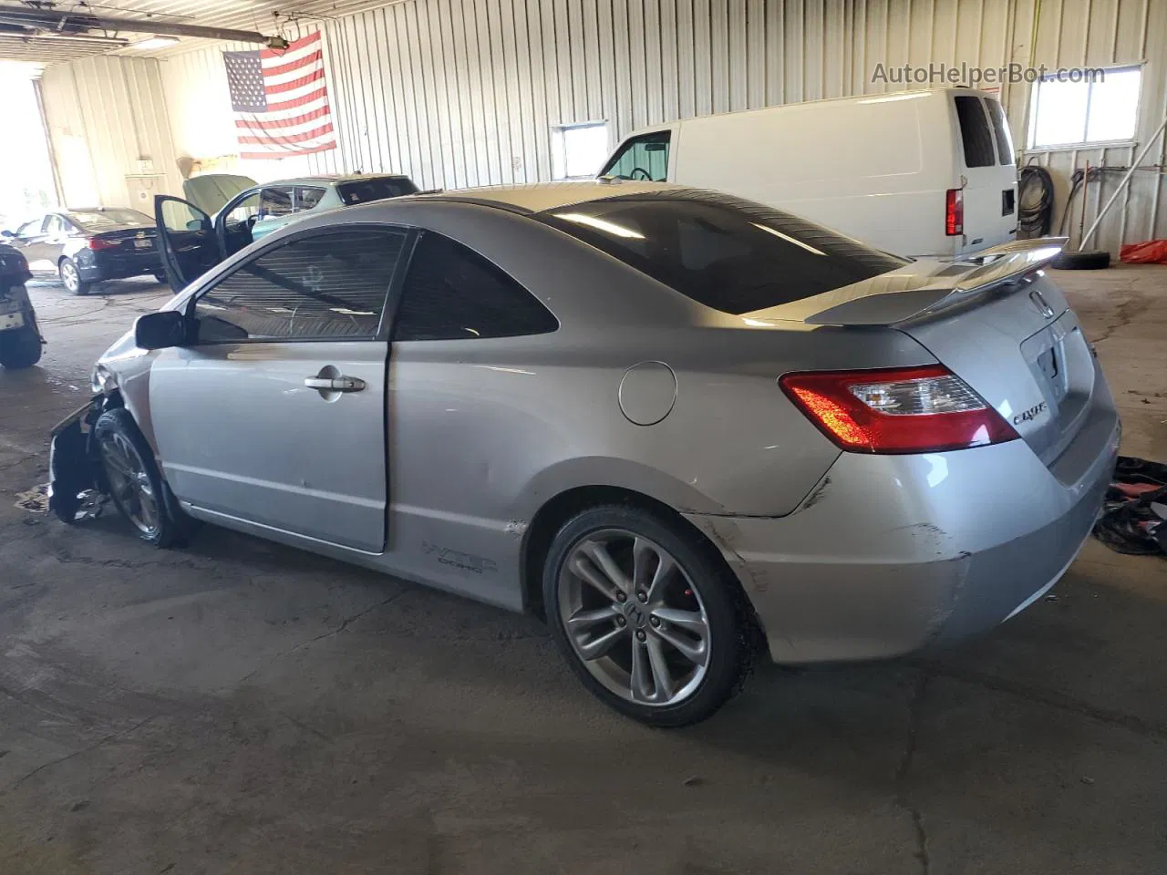 2008 Honda Civic Si Серебряный vin: 2HGFG21538H709459