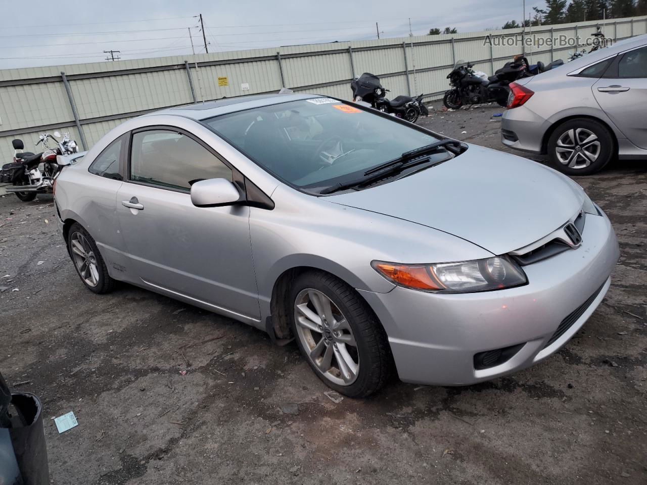 2008 Honda Civic Si Серебряный vin: 2HGFG21548H701970