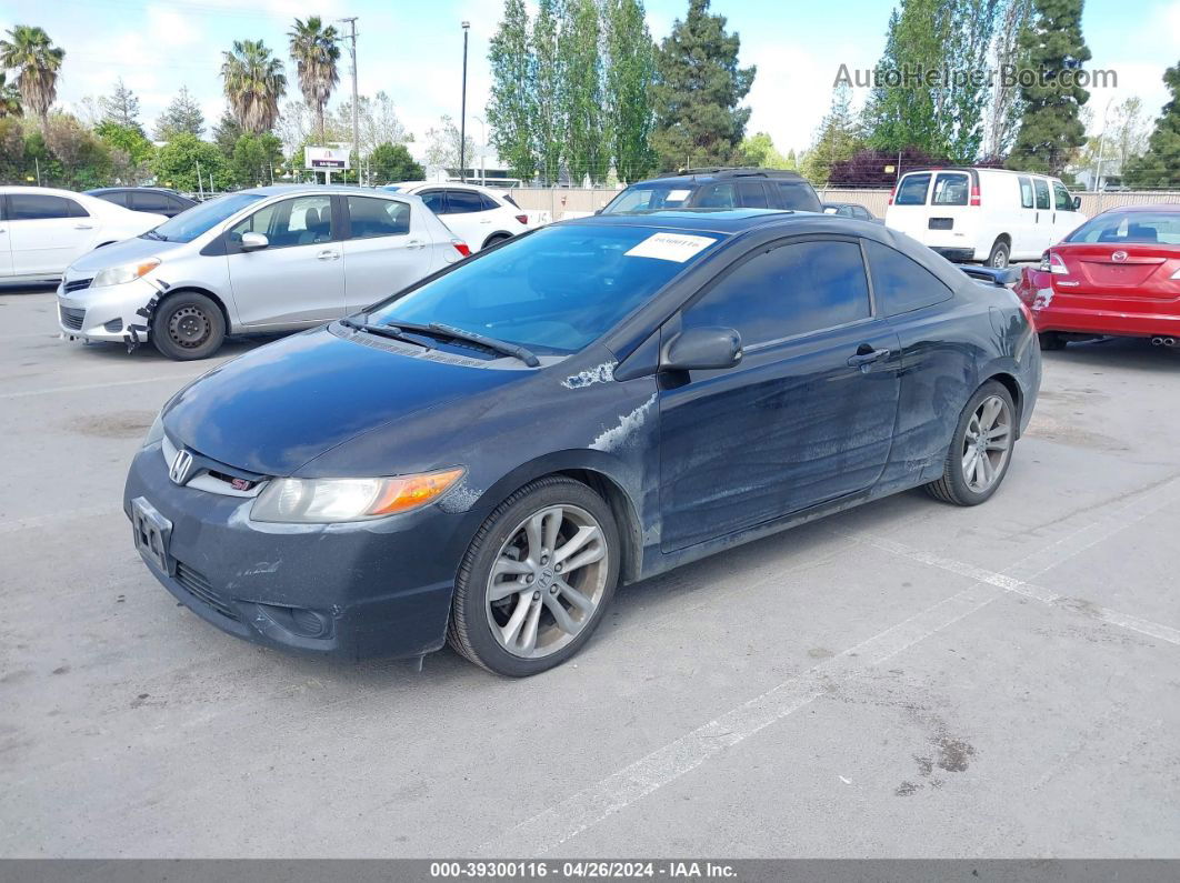 2008 Honda Civic Si Black vin: 2HGFG21558H701069