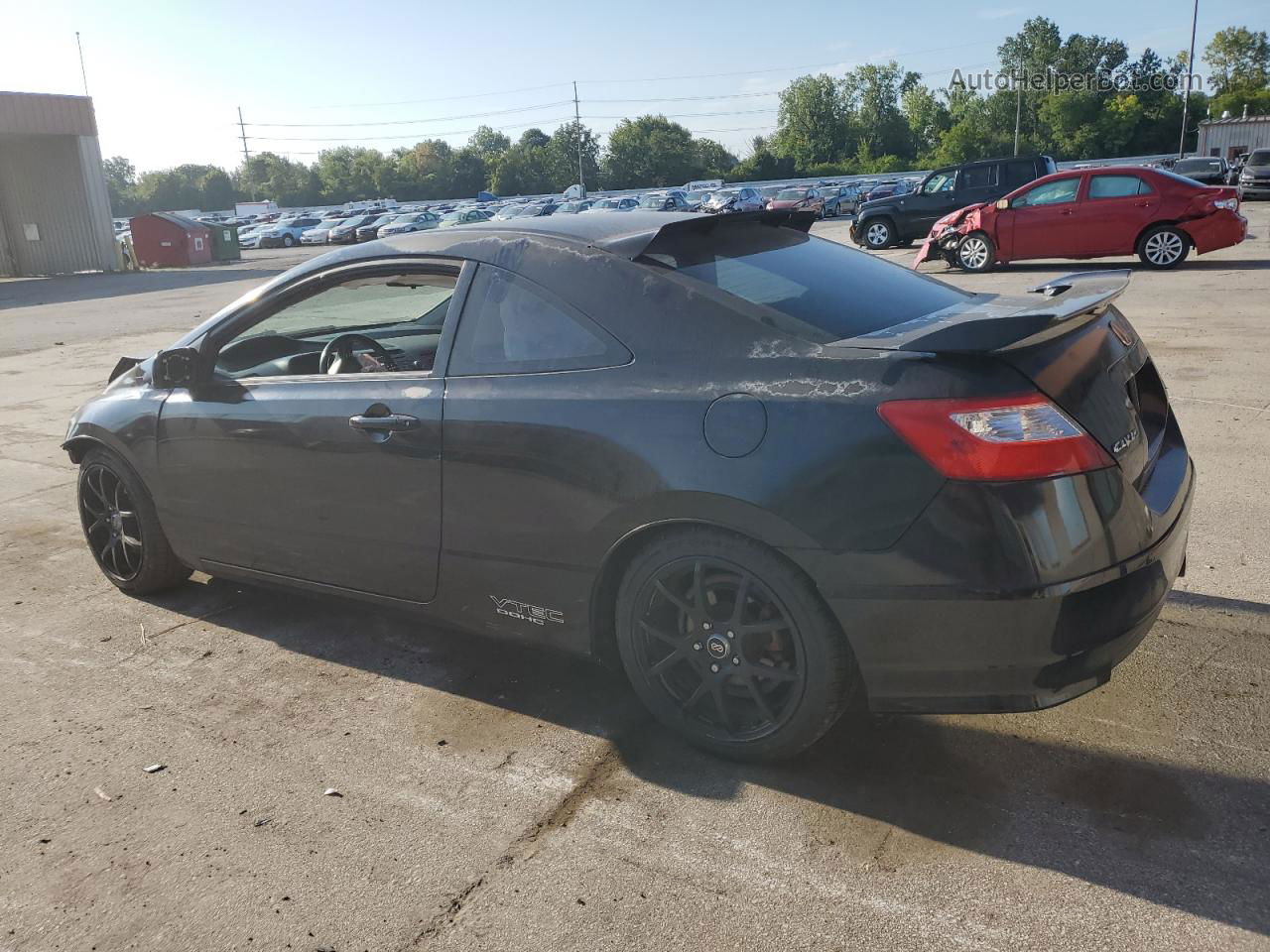 2008 Honda Civic Si Black vin: 2HGFG21578H705964