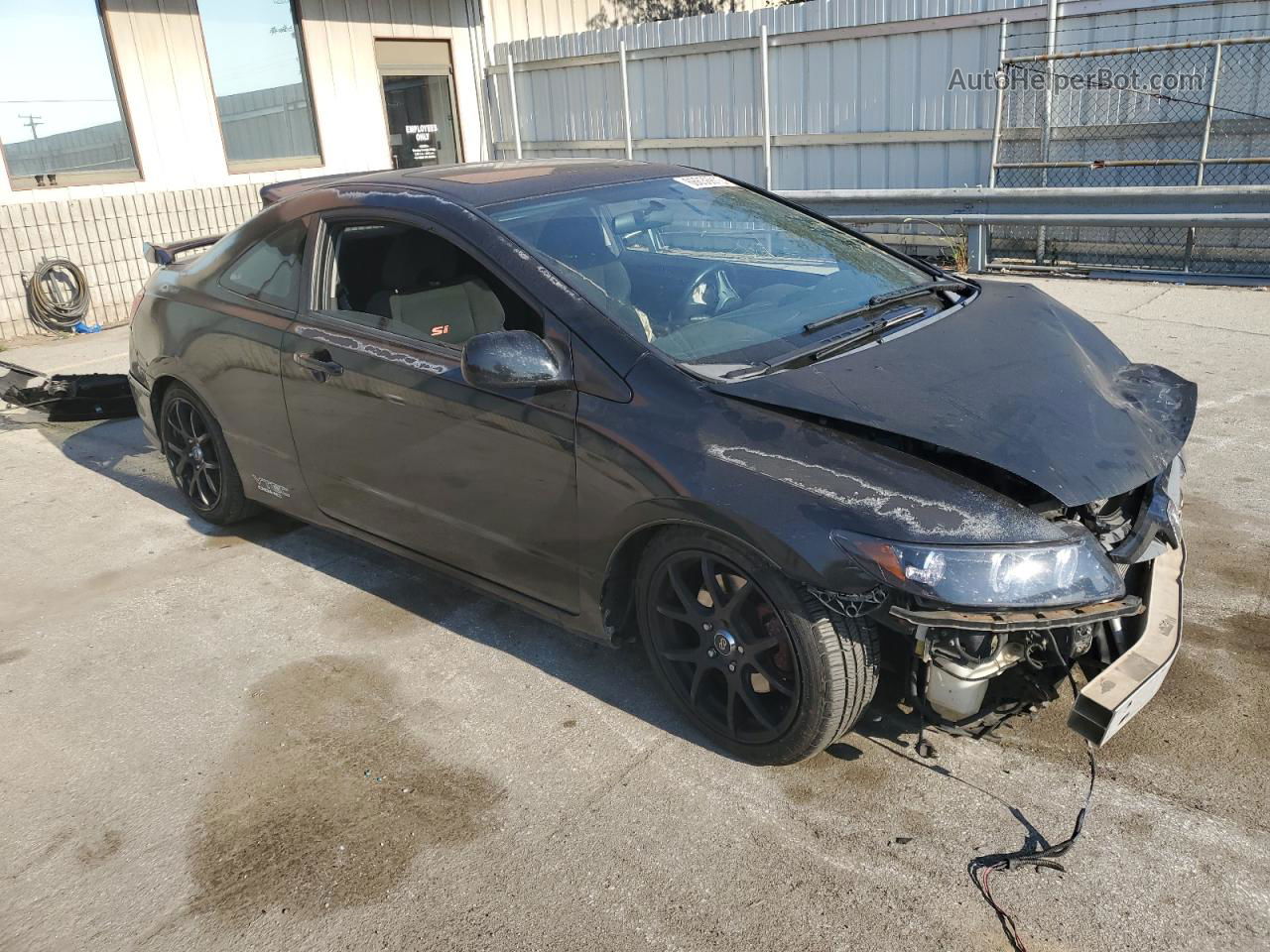 2008 Honda Civic Si Black vin: 2HGFG21578H705964