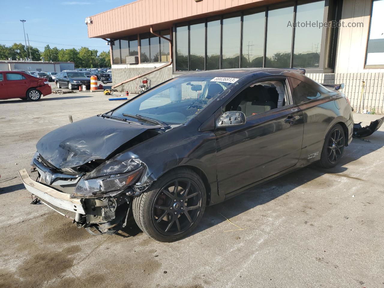 2008 Honda Civic Si Black vin: 2HGFG21578H705964