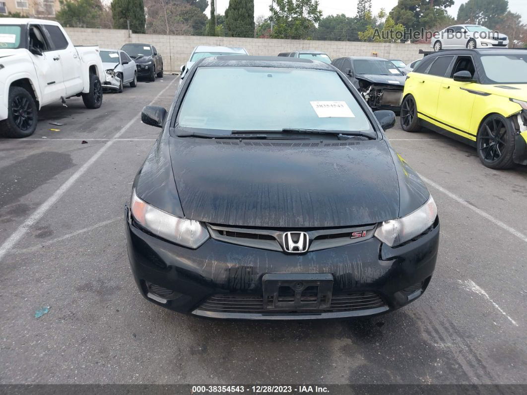 2008 Honda Civic Si Black vin: 2HGFG21578H708850