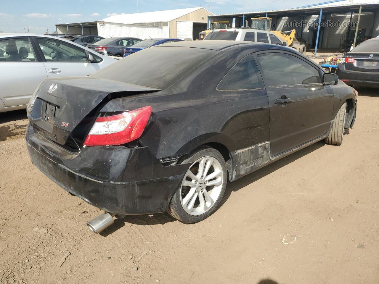 2006 Honda Civic Si Black vin: 2HGFG21586H706604