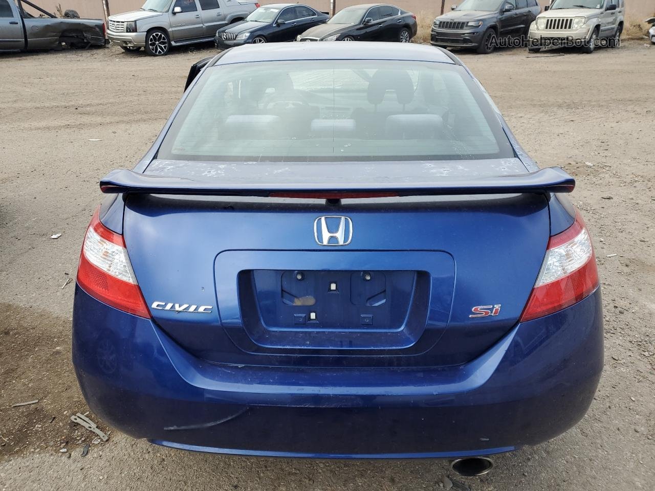 2008 Honda Civic Si Blue vin: 2HGFG21598H705643