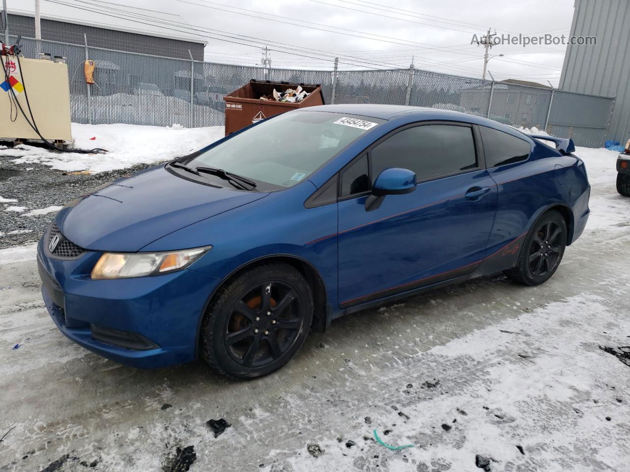 2013 Honda Civic Lx Синий vin: 2HGFG3A48DH004339