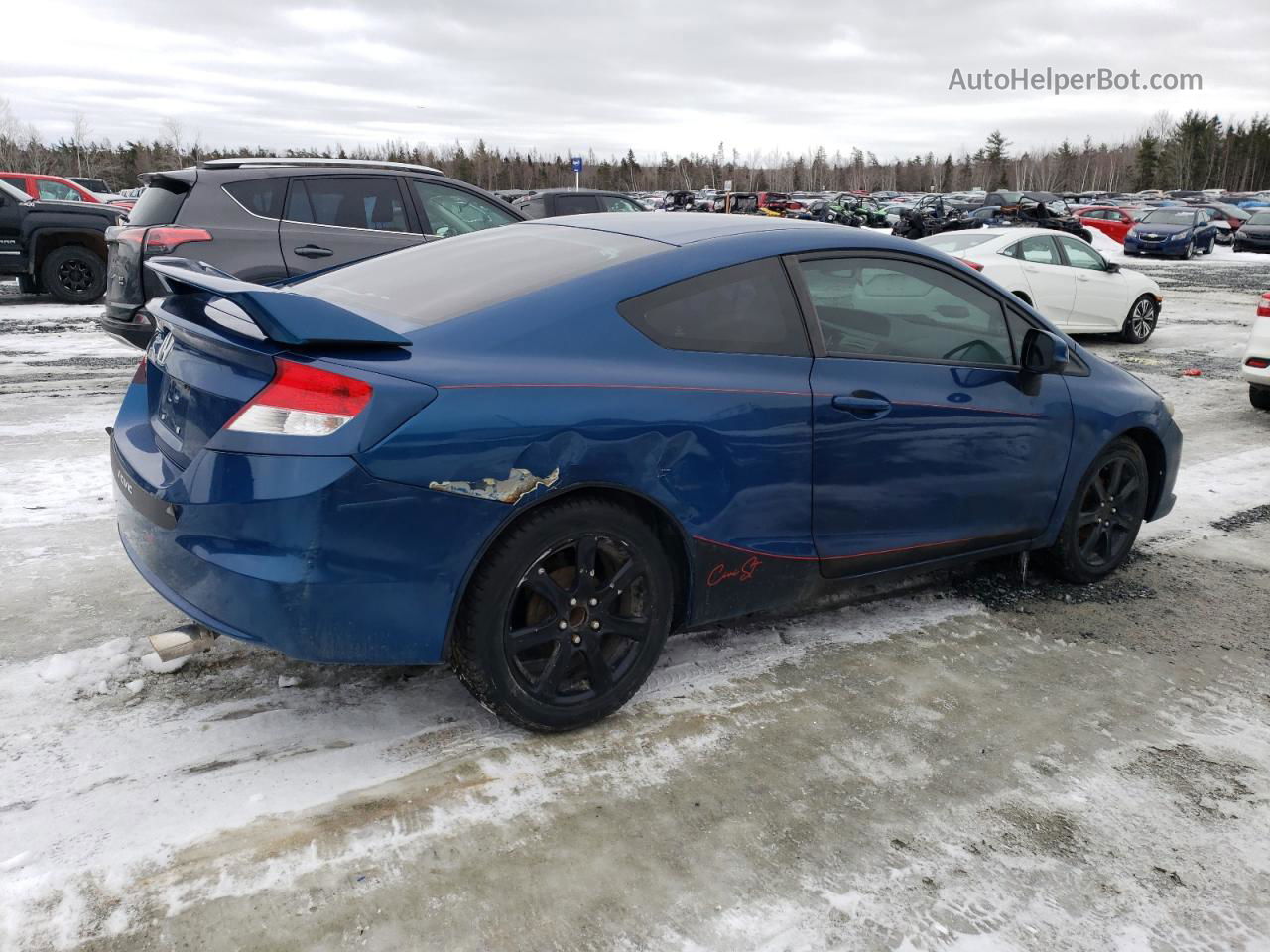 2013 Honda Civic Lx Blue vin: 2HGFG3A48DH004339