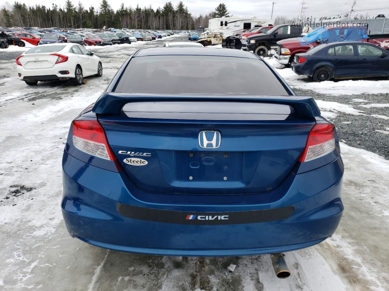 2013 Honda Civic Lx Синий vin: 2HGFG3A48DH004339