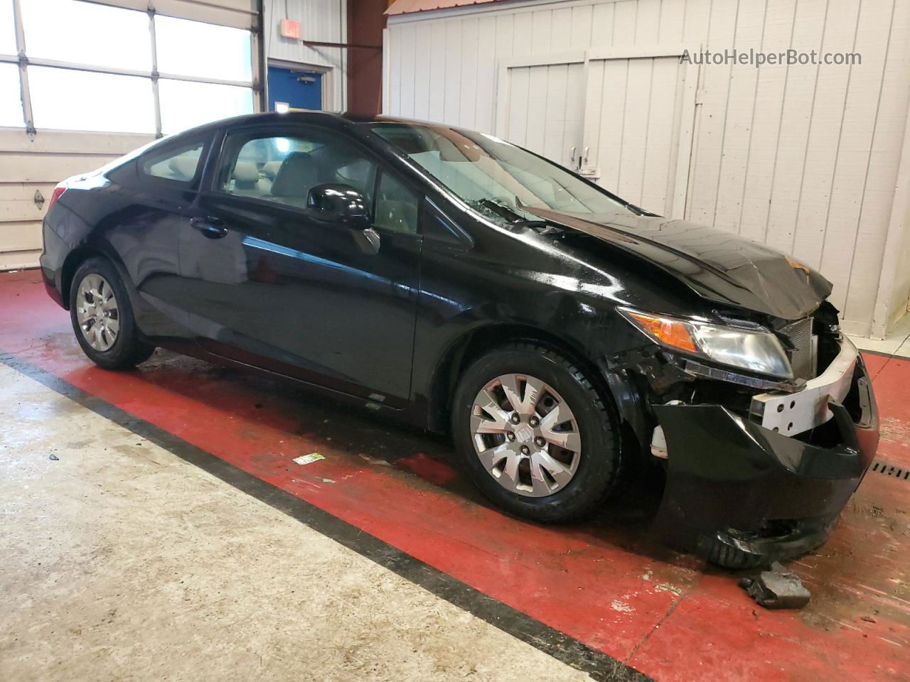 2012 Honda Civic Lx Black vin: 2HGFG3A50CH523991