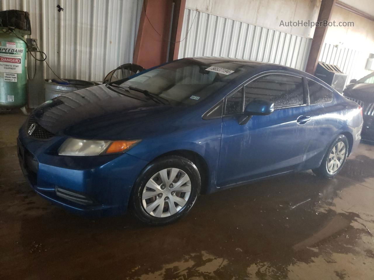 2012 Honda Civic Lx Blue vin: 2HGFG3A56CH546126