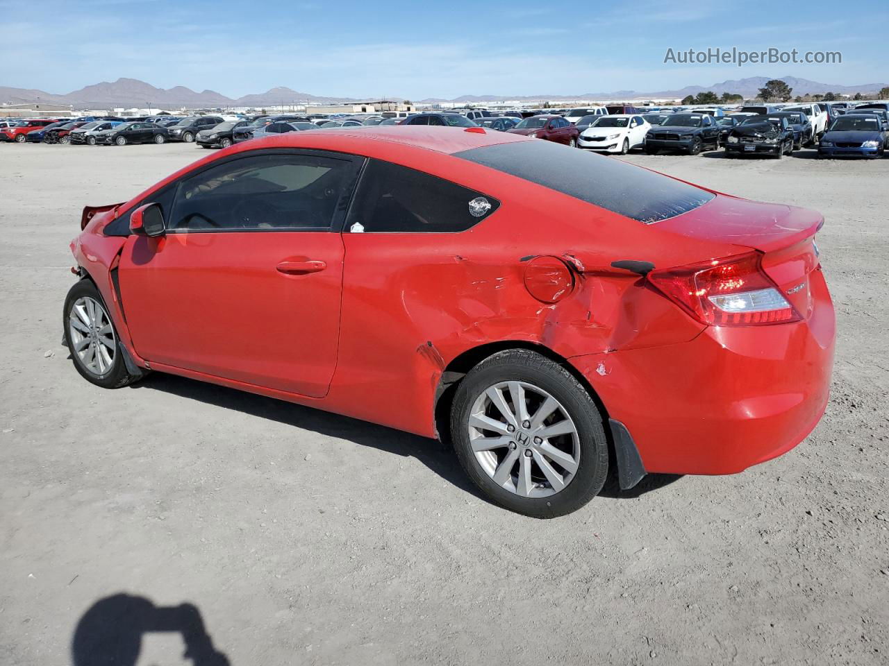 2012 Honda Civic Exl Red vin: 2HGFG3B04CH526279