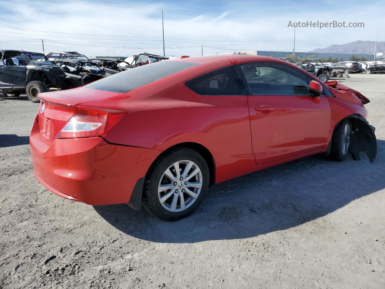 2012 Honda Civic Exl Red vin: 2HGFG3B04CH526279