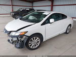 2012 Honda Civic Ex-l White vin: 2HGFG3B06CH543388