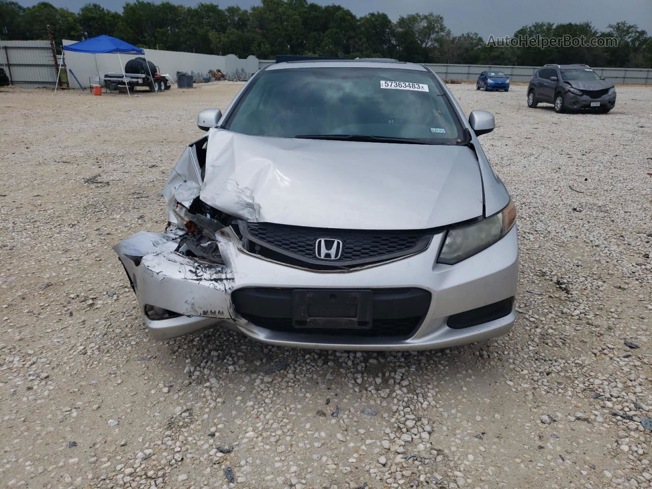 2012 Honda Civic Exl Silver vin: 2HGFG3B07CH526535